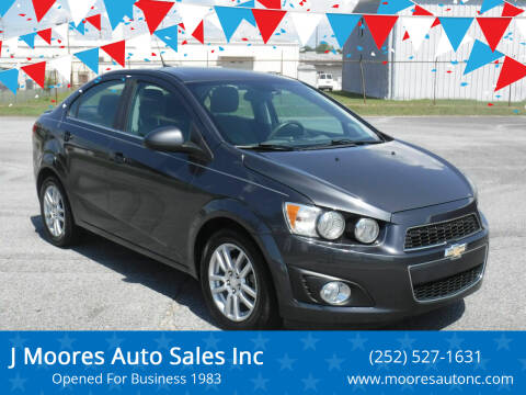 2013 Chevrolet Sonic for sale at J Moores Auto Sales Inc in Kinston NC