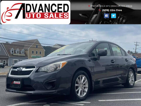 2014 Subaru Impreza for sale at Advanced Auto Sales in Dracut MA