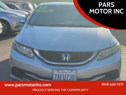 2013 Honda Civic for sale at PARS MOTOR INC in Pomona CA