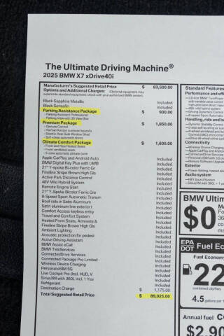 2025 BMW X7 xDrive40i