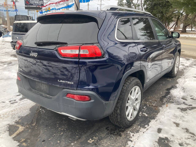 2014 Jeep Cherokee for sale at Chuckie Bizzarro's Fleetwing Auto in Erie, PA