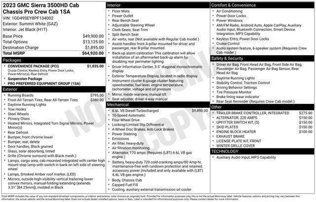 2023 GMC Sierra 3500HD