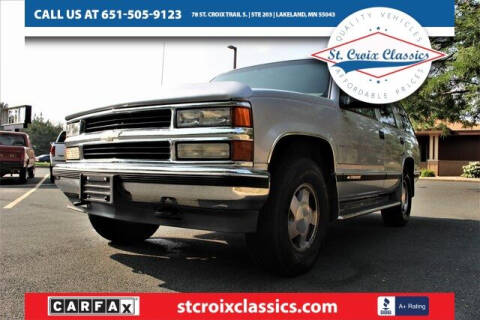 1997 Chevrolet Tahoe for sale at St. Croix Classics in Lakeland MN