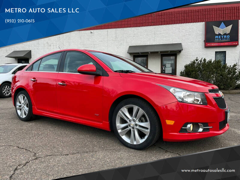 2014 Chevrolet Cruze for sale at METRO AUTO SALES LLC in Lino Lakes MN