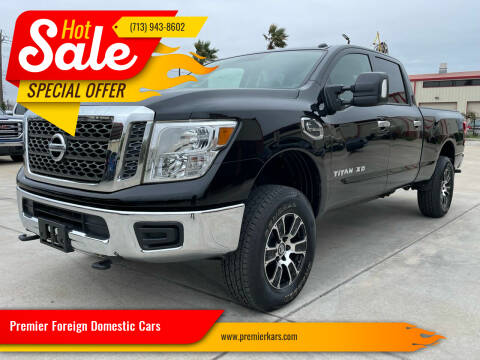 2018 Nissan Titan XD for sale at Premier Foreign Domestic Cars in Houston TX