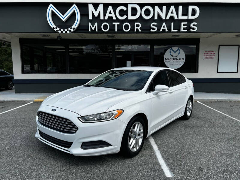 2013 Ford Fusion for sale at MacDonald Motor Sales in High Point NC