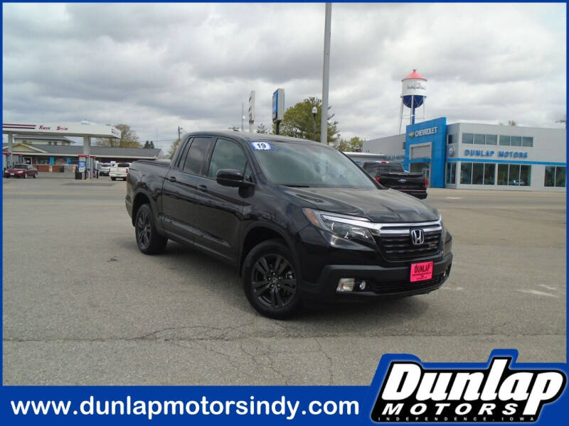 2019 Honda Ridgeline for sale at DUNLAP MOTORS INC in Independence IA