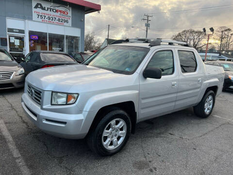 2006 Honda Ridgeline for sale at AutoPro Virginia LLC in Virginia Beach VA
