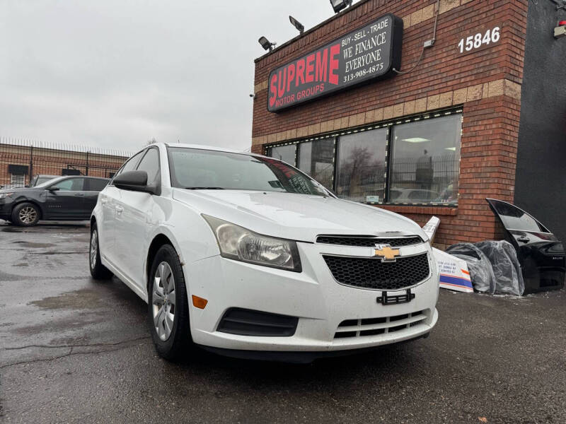 2012 Chevrolet Cruze for sale at Supreme Motor Groups in Detroit MI