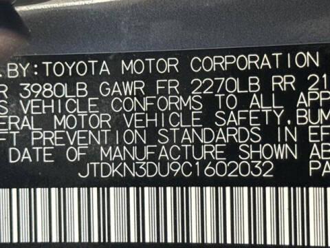2012 Toyota Prius Two
