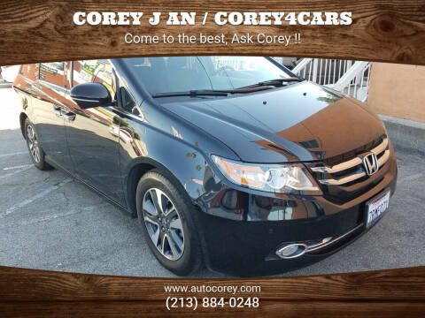 2016 Honda Odyssey for sale at WWW.COREY4CARS.COM / COREY J AN in Los Angeles CA