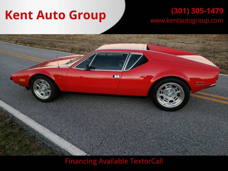1972 De Tomaso Pantera for sale at Kent Auto Group in Woodsboro MD