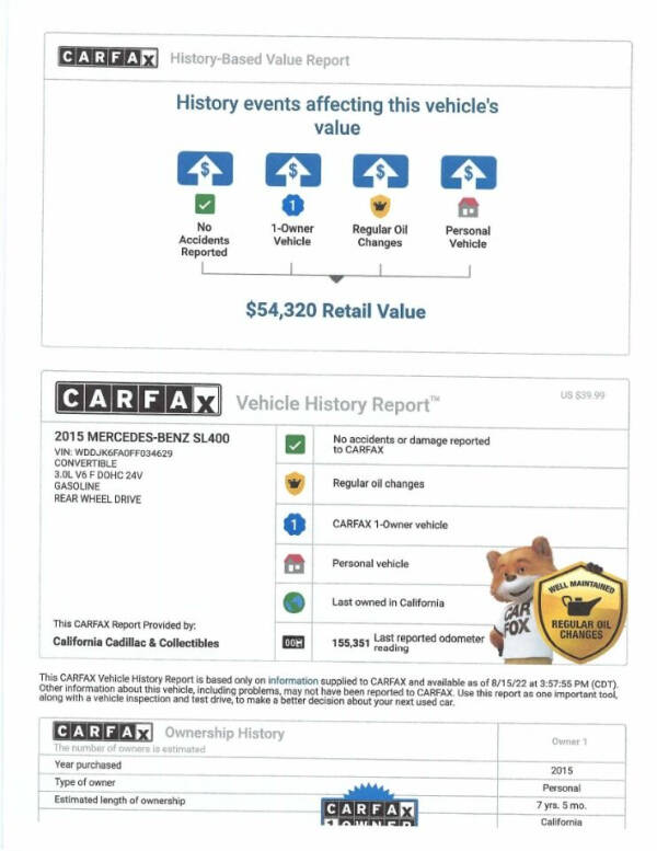 2015 Mercedes-Benz SL-Class SL 400