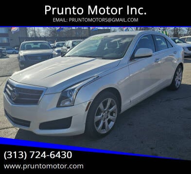 2013 Cadillac ATS for sale at Prunto Motor Inc. in Dearborn MI