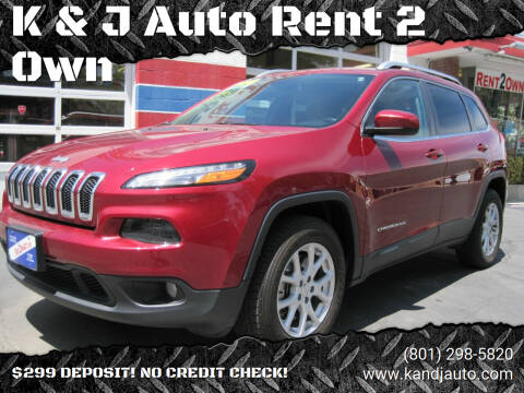 2016 Jeep Cherokee for sale at K & J Auto Rent 2 Own in Bountiful UT