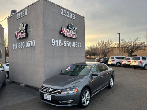 2013 Volkswagen Passat for sale at LIONS AUTO SALES in Sacramento CA