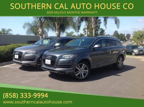 2012 Audi Q7 for sale at SOUTHERN CAL AUTO HOUSE in San Diego CA