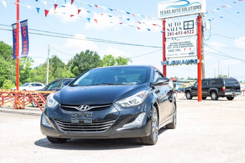 2016 Hyundai Elantra for sale at Texas Auto Solutions - Spring in Spring TX