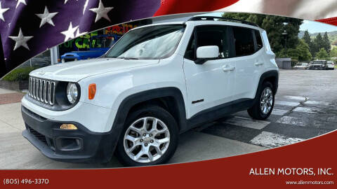 2017 Jeep Renegade for sale at Allen Motors, Inc. in Thousand Oaks CA