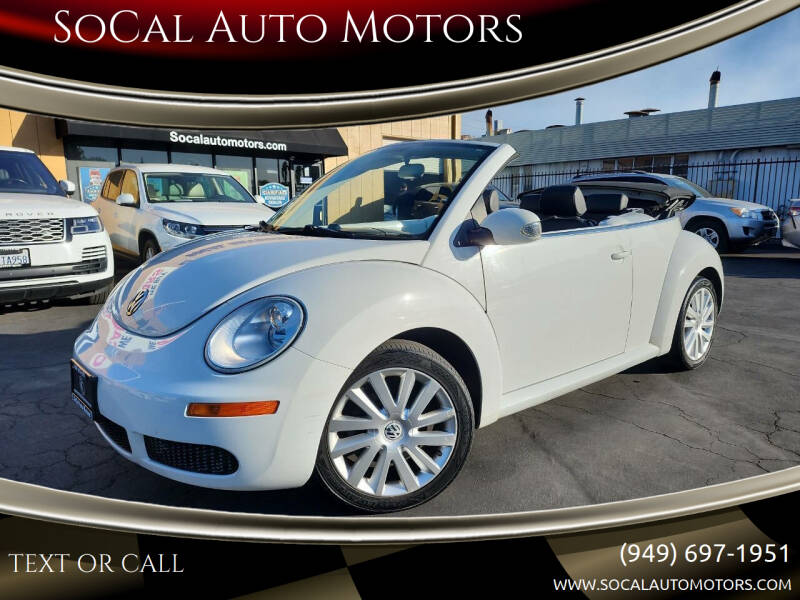 2010 Volkswagen New Beetle Convertible for sale at SoCal Auto Motors in Costa Mesa CA