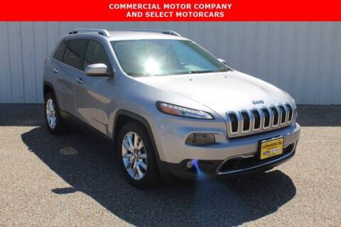 2016 Jeep Cherokee for sale at Commercial Motor Company in Aransas Pass TX