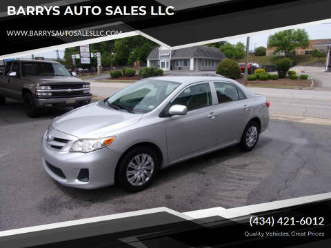 2013 Toyota Corolla for sale at BARRYS AUTO SALES LLC in Danville VA