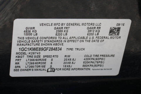 2016 Chevrolet Silverado 2500HD