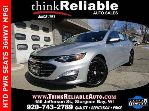 2021 Chevrolet Malibu for sale at RELIABLE AUTOMOBILE SALES, INC in Sturgeon Bay WI