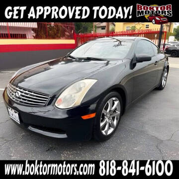 2003 Infiniti G35 for sale at Boktor Motors in North Hollywood CA