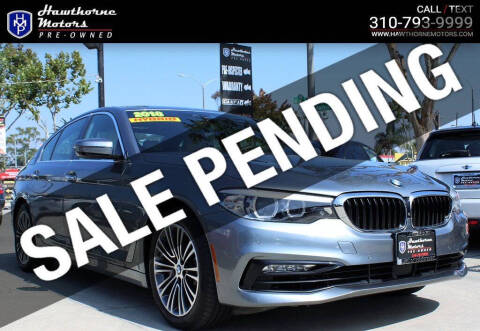 2018 BMW 5 Series for sale at Hawthorne Motors Pre-Owned in Lawndale CA