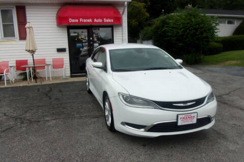 2015 Chrysler 200 for sale at Dave Franek Automotive in Wantage NJ
