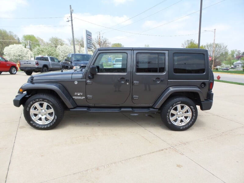 2017 Jeep Wrangler Unlimited for sale at WAYNE HALL CHRYSLER JEEP DODGE in Anamosa IA