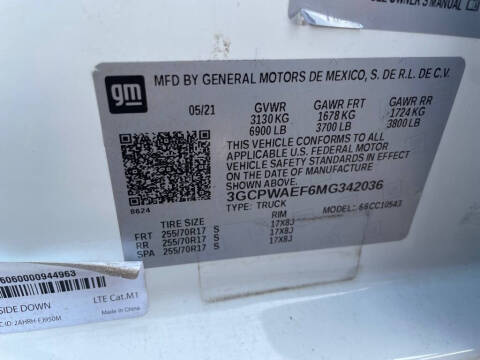 2021 Chevrolet Silverado 1500