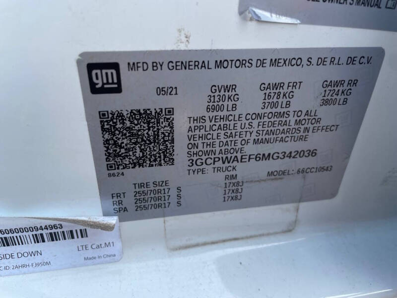 2021 Chevrolet Silverado 1500