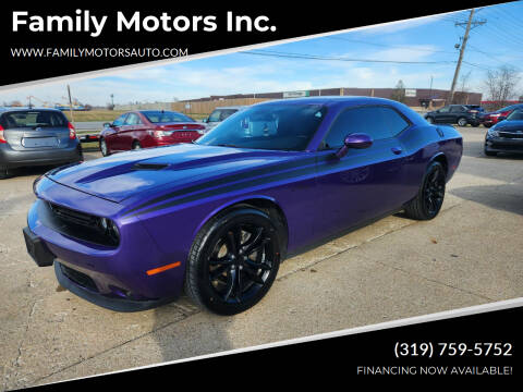 2016 Dodge Challenger for sale at Family Motors Inc. in Burlington IA