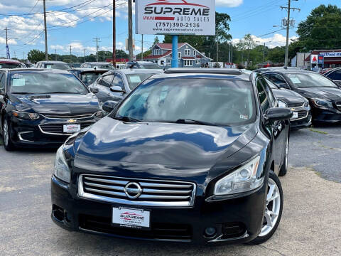2014 Nissan Maxima for sale at Supreme Auto Sales in Chesapeake VA