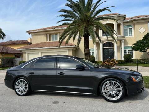 2013 Audi A8 L for sale at Exceed Auto Brokers in Lighthouse Point FL