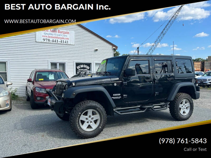 2017 Jeep Wrangler Unlimited for sale at BEST AUTO BARGAIN inc. in Lowell MA