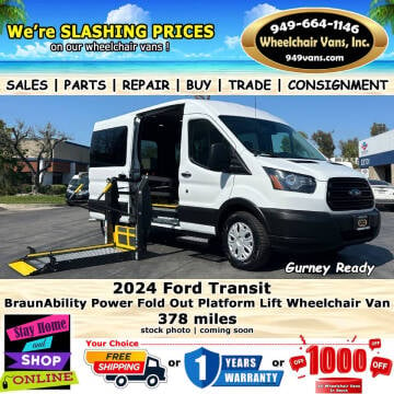 2024 Ford Transit for sale at Wheelchair Vans Inc in Laguna Hills CA