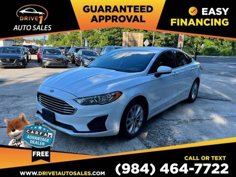 2019 Ford Fusion Hybrid for sale at Drive 1 Auto Sales in Wake Forest NC