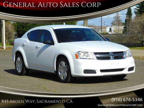 2013 Dodge Avenger for sale at General Auto Sales Corp in Sacramento CA