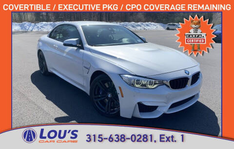 2016 BMW M4 for sale at LOU'S CAR CARE CENTER in Baldwinsville NY