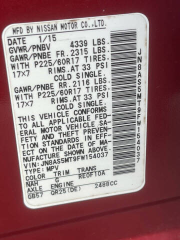 2015 Nissan Rogue Select S