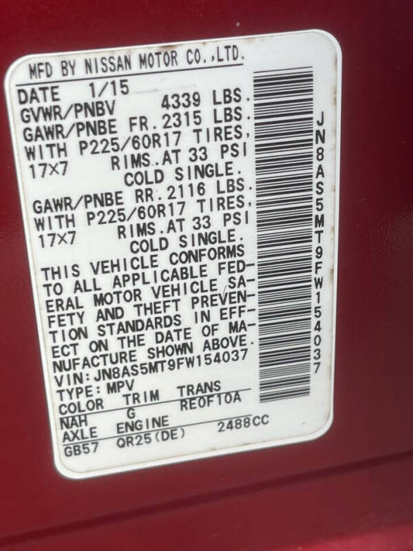 2015 Nissan Rogue Select S
