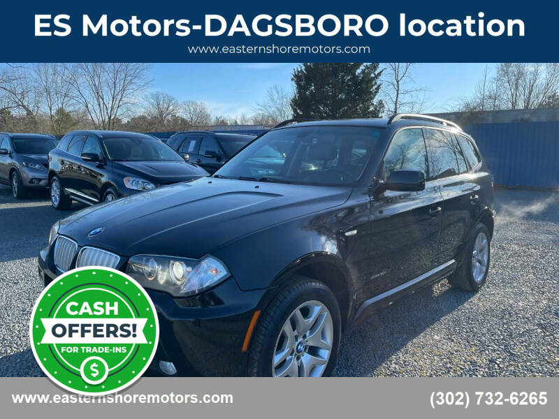 2009 BMW X3 for sale at ES Motors-DAGSBORO location in Dagsboro DE
