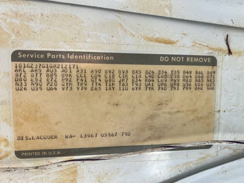 1986 Chevrolet Monte Carlo