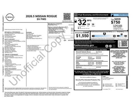 2026 Nissan Rogue SV