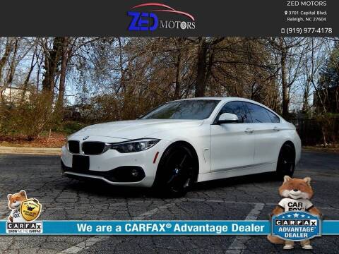 2018 BMW 4 Series for sale at Zed Motors in Raleigh NC