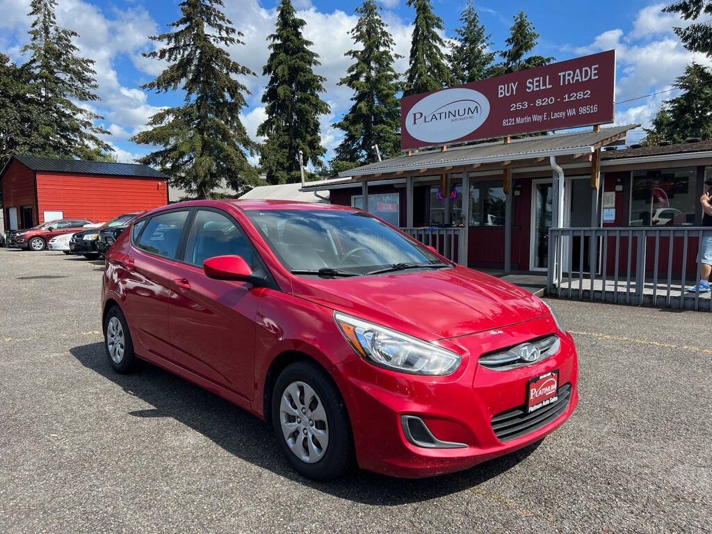 2017 Hyundai ACCENT for sale at PLATINUM AUTO SALES INC in Lacey, WA