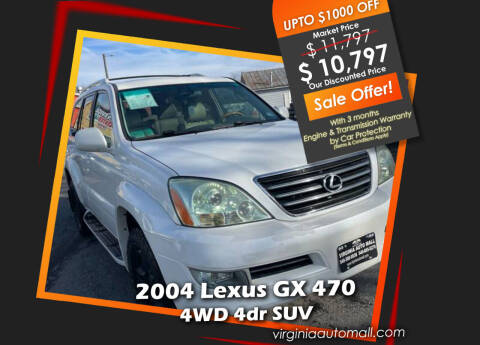 2004 Lexus GX 470 for sale at Virginia Auto Mall in Woodford VA